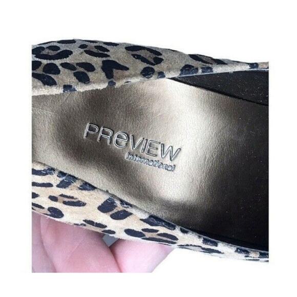 Leopard Print Genuine Leather Flats Animal Print Preview 7M - Picture 5 of 8